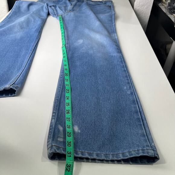 Vintage Levi’s Jeans 34x31 USA 516 Orange Tab Boot Cut Blue Distressed 80s - Picture 9 of 16